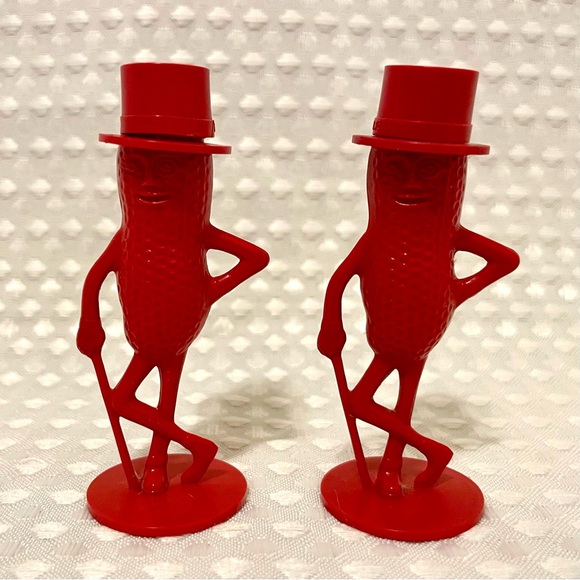 Planters Other - $0 FREE ADD-ON GWP! Mr. Peanut Red Plastic Salt & Pepper Shakers w/ $30 Purchase